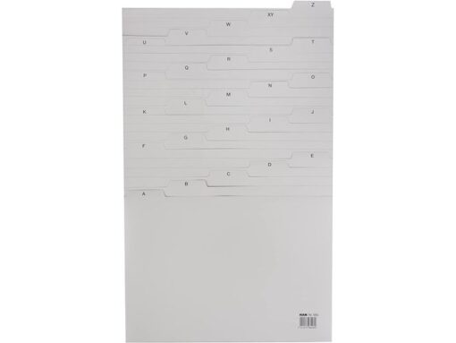 Tabkaart HAN A-Z breed A4 lichtgrijs