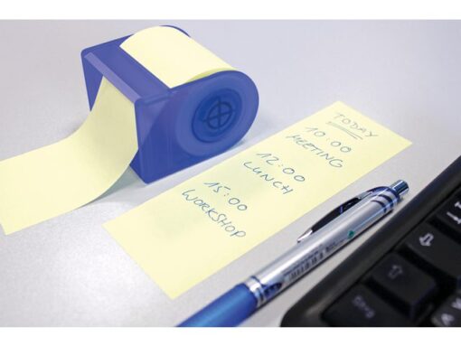 Info Notes dispenser + rol voor rollen 60mmx10m