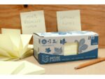 Info notes 75x75mm Z-Notes, geel, recycled, doos met 12 bloks a 100 vel