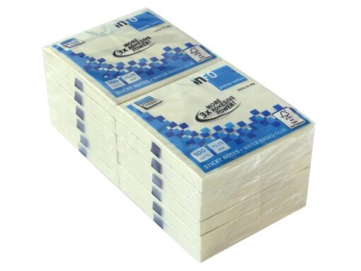 Powernotes info notes 75x75mm geel blok a 100 vel.