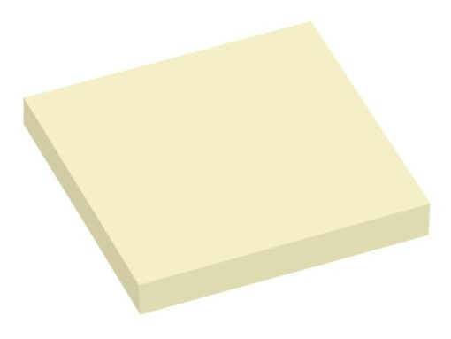 Info Notes 75x75mm geel blok a 100 vel