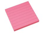 Info Notes 75x75mm fel roze blok a 80 vel gelinieerd
