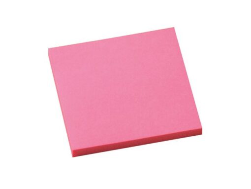 Info Notes 75x75mm fel roze blok a 80 vel