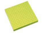 Info Notes 75x75mm fel groen blok a 80 vel ruit
