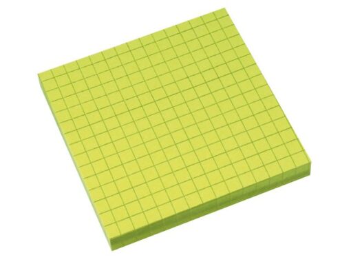 Info Notes 75x75mm fel groen blok a 80 vel ruit