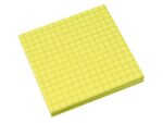 Info Notes 75x75mm fel geel blok a 80 vel ruit