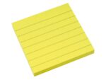 Info Notes 75x75mm fel geel blok a 80 vel gelinieerd