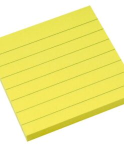 Info Sticky Notes zijn ideaal voor berichten die extra aandacht eisen. Leverbaar in verschillende kleuren die elk bericht laten glanzen om ervoor te zorgen dat deze notitie zeker niet kan worden vergeten. Kleur fel geel. Formaat 75x75. Aantal 80 vel. 25 mm plakrand en lijm op waterbasis.