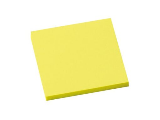 Info Notes 75x75mm fel geel blok a 80 vel
