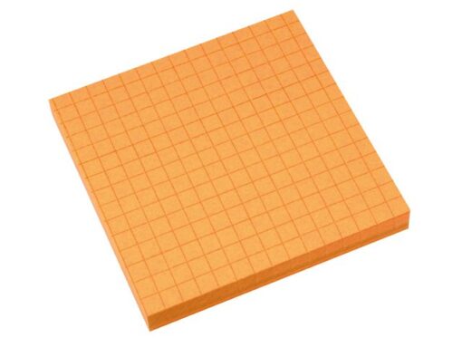 Info Notes 75x75mm fel geel blok a 80 vel ruit