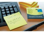 Info Notes 75x75mm assorti felle kleuren blok a 320 vel