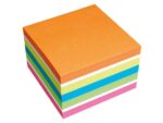 Powernotes info notes 75x75mm ass. felle kleuren blok a 450 vel.