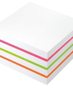 praktische en attractieve Info Notes Cubes zijn een echte eye-catcher op elk buro. De nieuwe Cubes zijn ideaal voor individuele berichten die extra aandacht vragen. Ze blijven plakken op diverse oppervlakken. Makkelijk verplaatsbaar en laten geen resten na. De lijm is op waterbasis en oplosmiddelvrij. Formaat 75x75mm