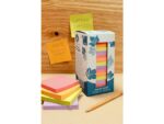 Info notes 75x75mm 16 x 100 blaadjes, 4 kleuren, blauwe engel, toren verpakking.