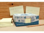 Info Notes 125x75mm geel recycled doos a 12 blok