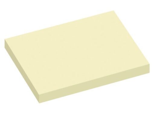Powernotes info notes 100x75mm geel blok a 100 vel.