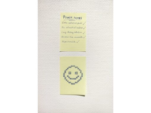 Info Notes Powernotes geruit geel 100x150mm blok a 100 vel.