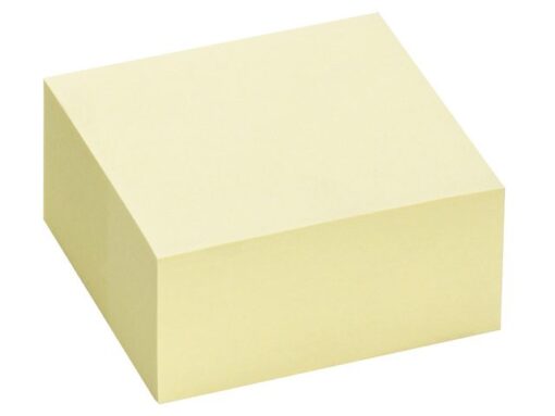 Info Notes 75x75mm geel blok a 400 vel