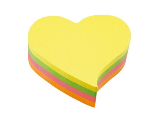 Info Notes Info shaped sticky notes 68x68 'hart' assorti 200 vel