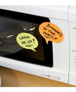 De Shaped Sticky Note geeft je berichten individualiteit en brengt variatie in de dagelijkse communicatie. Er is een vorm voor elke gelegenheid. Formaat 70x70. Aantal 200 vel. Tekstballon. 25 mm plakrand en lijm op waterbasis.