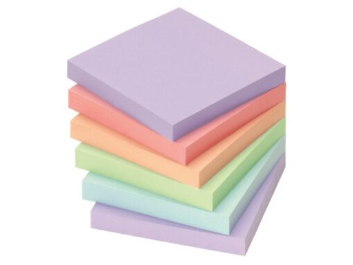 Info Notes 75x75mm assorti harmony pak a 6 blok