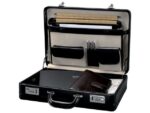 Attaché koffer Alassio TAORMINA. Zwart leer.