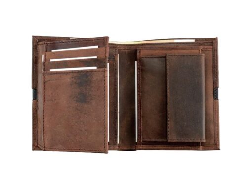 Alassio Portefeuille Pride and Soul leer bruin 12x10cm