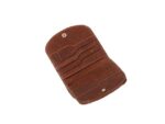 Portefeuille Mika bruin RFID. Leer. 10x10x2cm
