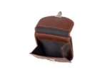 Portefeuille Mika bruin RFID. Leer. 10x10x2cm