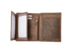 Portefeuille Alassio 12x9.5x2.5cm Leer bruin