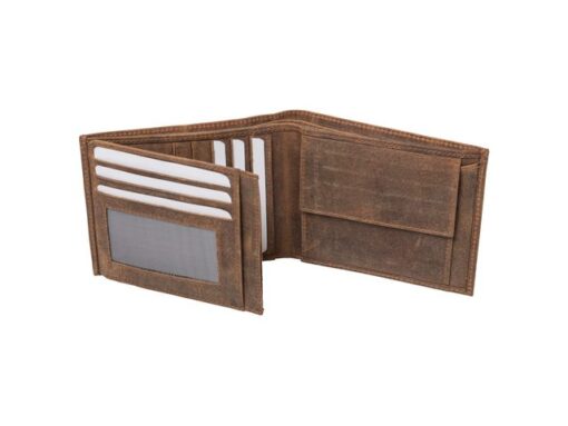 Portefeuille Alassio 10x12x2cm Leer bruin