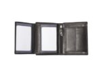 Portefeuille Alassio 12x9.5x2.5cm Leer zwart