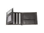 Portefeuille Alassio 10x12x2cm Leer zwart