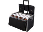 Trolley pilotenkoffer Alassio PARMA zwart imitatieleer.