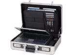 Laptop koffer Alumaxx C-1 aluminium zilver-carbonlook