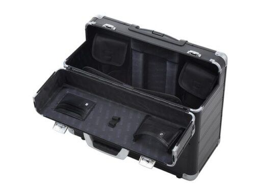 Trolley-pilotenkoffer Alumaxx DISCOVERY aluminium mat zwart