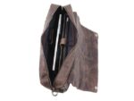 Juscha Schoudertas Roberto Romano CATANIA bruin, Echt leer         28x40x9cm