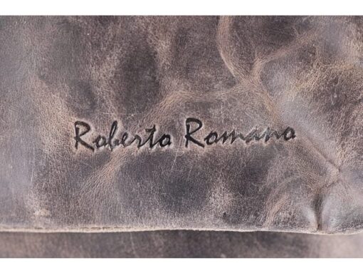 Juscha Schoudertas Roberto Romano CATANIA bruin, Echt leer         28x40x9cm