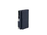 Pasjeshouder Clicksafe kunstleer blauw/zilver RFID