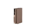 Pasjeshouder Clicksafe kunstleer beige/champagne RFID 8 pasjes met opbergvak voor muntgeld