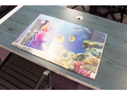 Kangaro KTC Bureauonderlegger Kangaro PP 38x58cm dessin aquarium