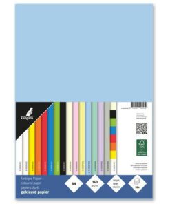 houtvrij en chloorvrij gebleekt papier. Leverbaar in verschillende kleuren. Pak à 50 vel