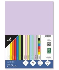 houtvrij en chloorvrij gebleekt papier. Leverbaar in verschillende kleuren. Pak à 50 vel