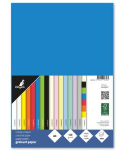 houtvrij en chloorvrij gebleekt papier. Leverbaar in verschillende kleuren. Pak à 100 vel