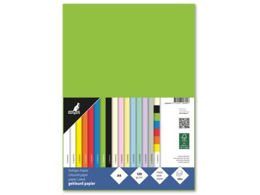 Kangaro KTC Papier Kangaro A4 120 grams pak à 100 vel groen