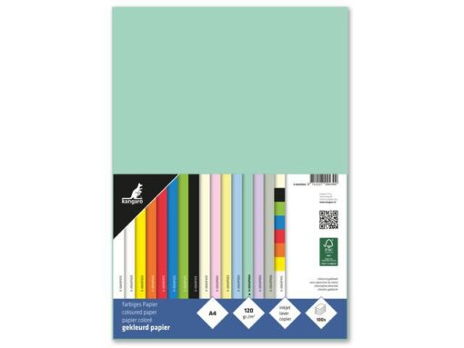 Kangaro KTC Papier Kangaro A4 120gr pastel groen pak 100 vel
