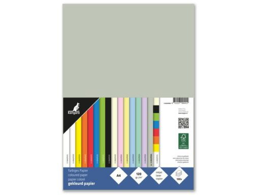 Kangaro KTC Papier Kangaro A4 120gr pastel grijs pak 100 vel