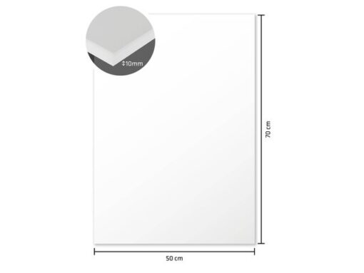 Kangaro KTC Foamboard Kangaro wit 50x70cm 10 mm dik, 10 stuks 2 zijdig  mat papier