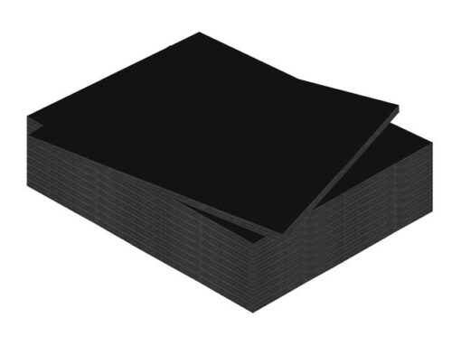 Kangaro KTC Foamboard Kangaro zwart 50x70 cm, 10 mm dik, 10 stuks 2     zijdig mat papier