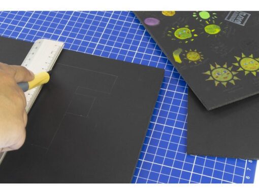 Kangaro KTC Foamboard Kangaro zwart 50x70 cm, 10 mm dik, 10 stuks 2     zijdig mat papier